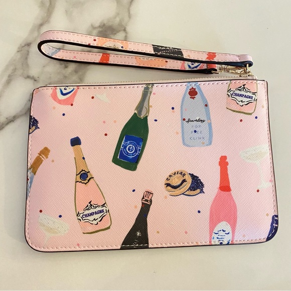 KATE SPADE Champagne Shore Street Tinie Wristlet - Picture 3 of 5
